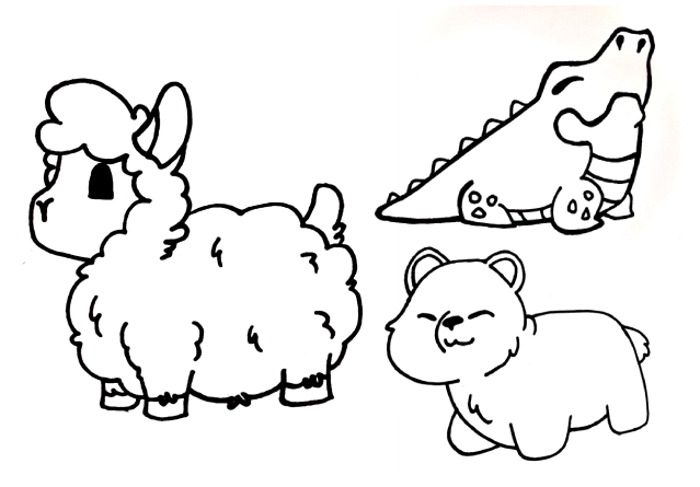 Preview of thick lined drawings
