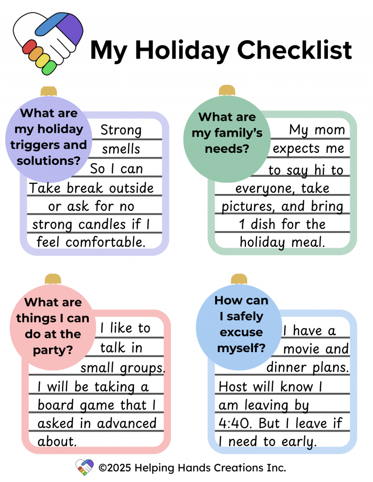 My Holiday Checklist (with examples)