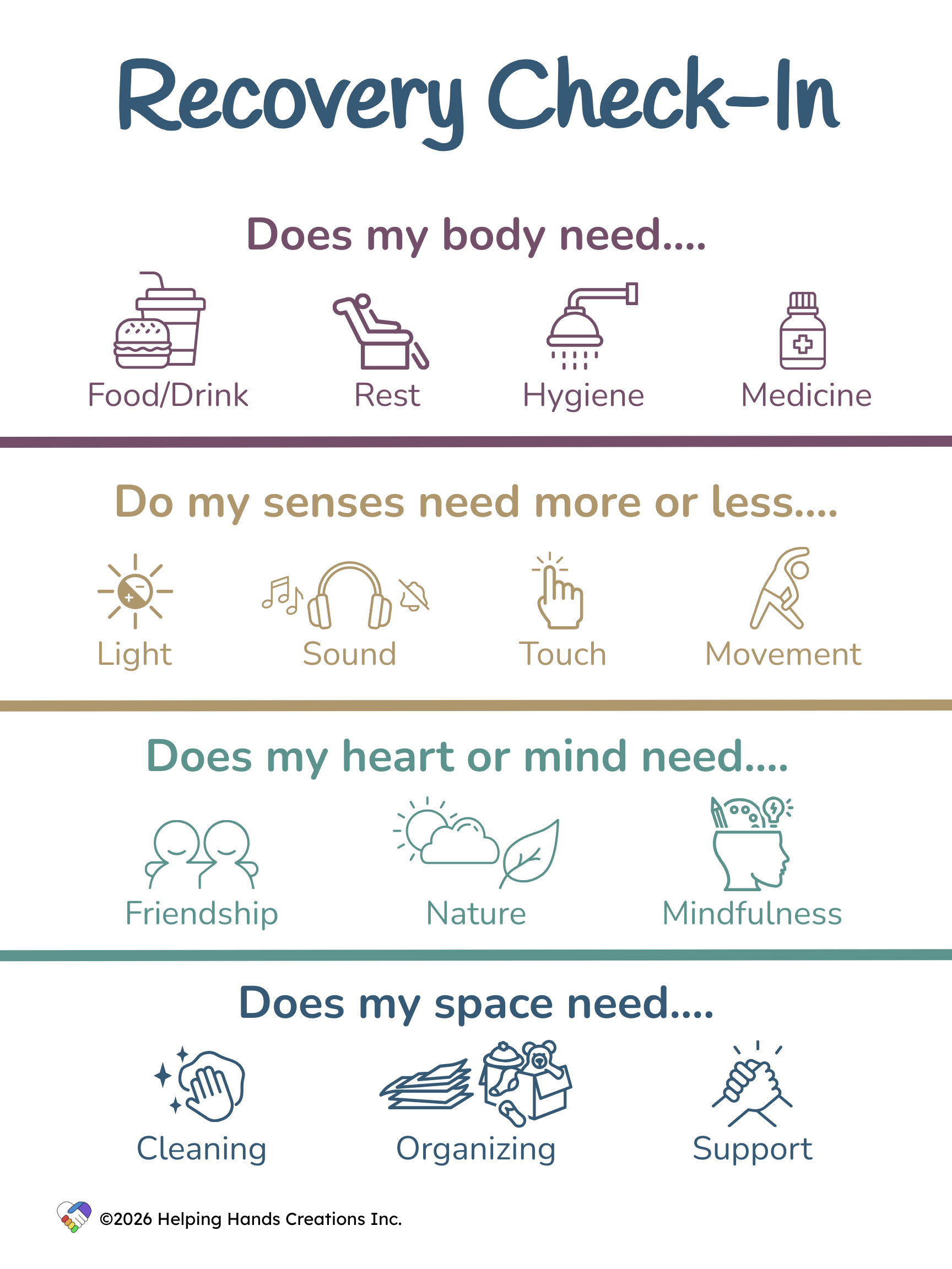 Recovery Check In Poster