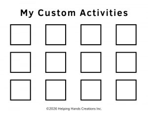 Blank Activity Squares (Medium Size)
