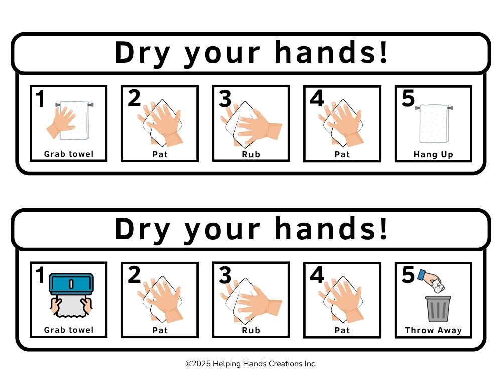 Drying Hands Handout