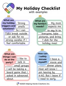 My Holiday Checklist (full with examples)