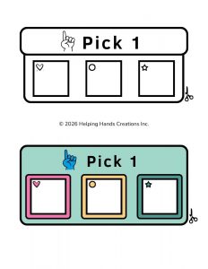 "Pick 1" Choice Boards
